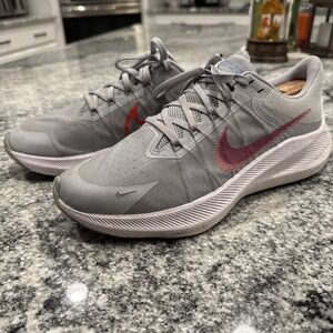 Nike Gray and Red Athletic Shoes